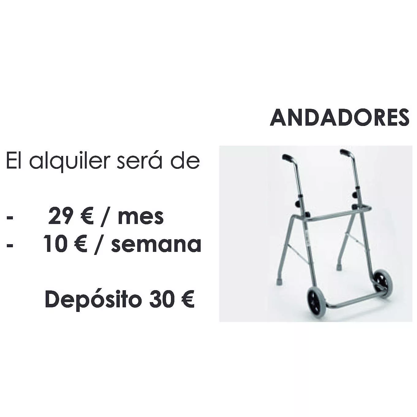 Alquiler de andadores para ancianos en Bilbao - Imagen 2
